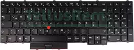 Tellusrem pakaitinė vokiška klaviatūra su apšvietimu, skirta Lenovo Thinkpad P50 P70 P51 P71