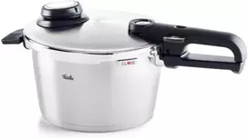 Fissler Vitavit Premium greitpuodis (4,5 l, skersmuo 22 cm) nerūdijančio plieno greitpuodis, 4 gaminimo lygiai, su įdėklu - indukcinis