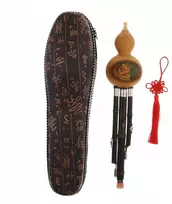 Kinų etninis instrumentas Hulusi Bamboo Cucurbit fleita, C raktas pradedantiesiems