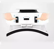 Vr ausinės, suderinamos su iphone ir android telefonais, virtualios realybės ausinės, google cardboard - mini išskirtinės lengvos - patogūs nauji 3d vr akiniai (vr4.0 vr box, 1 pakuotė)