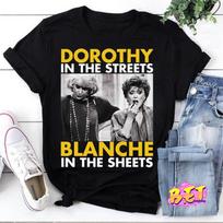 Vintage Classic Dorothy In The Streets Blanche Golden Girls TShirt Blanche Devereaux Shirt Dorothy Zbornak Shirt L gray