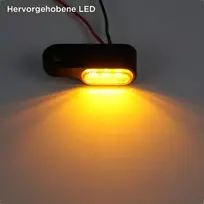 Mini 3 Led Motociklo Posūkių Rodikliai, Universalūs 12v, E24