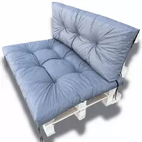 Sodo pagalvėlės paletėms 120x80 + 120x40, atsparios vandeniui, sėdynė + atlošas
