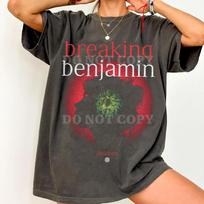 Comfort Colors Breaking Benjamin Tour T-Shirt - Rock Music Shirt T-shirt 110 black