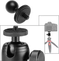 Rutulinė galvutė 17mm 1/4" sriegis automobilio laikikliui