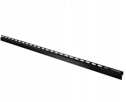 Priekinė dušo padėklo juosta, juoda matinė spalva Ral9005, 130 cm
