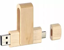 32gb Usb-c Otg medinis pendrive su Jūsų logotipu