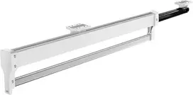 Mafage ištraukiamas drabužių kabyklos strypas, reguliuojamas teleskopinis drabužių kabyklos strypas 292 mm, baltas