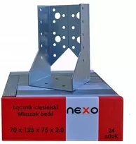 Nexo gegnių jungtis dailidžių 70x125x75 sijos pakaba lenktas laikiklis cinkuotas