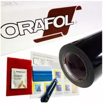 Orafol Oracal Juoda blizgi plėvelė spalvos keitimui, plotis 1,52x1m
