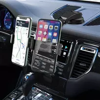 Tenyua dvigubas automobilinis telefono laikiklis, tvirtinamas prie automobilio prietaisų skydelio, reguliuojamas telefono laikiklis 2 telefonams, suderinamas su 3,5–6,8 colių išmaniaisiais telefonais