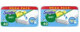 Swiffer Wet drėgnos servetėlės, skirtos šluotai, įdėklai 2x40vnt.