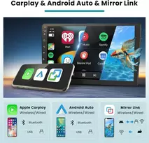 Automagnetola Hikity 2g 64g Android13 automobilinis radijas Toyota Avensis T25 2002-2008 su belaidžiu Carplay Android Auto, 9 colių jutiklinis ekranas, Gps navigacija, Bluetooth Wifi Rds Fm Mic, atbulinės eigos kamera