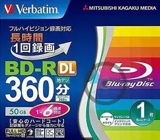 Verbatim Bd-r Dl 50gb x6 Printable slim case 1vnt.