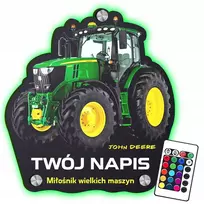 Led naktinė lemputė Traktorius John Deere dovana vaikui ant sienos