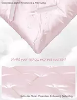 Gaochy 13 13.3-14 15 15-16 colių pūstas nešiojamojo kompiuterio dėklas, icy pink