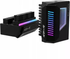 Ezdiy-fab Atx 24 Pin 5v Argb adapterio jungtis pagrindinei plokštei 180 laipsnių kampu