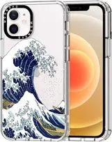 Mosnovo dėklas, skirtas iphone 12 mini - skaidrus, plonas, smūgiams atsparus tpu + pc telefono dėklas, [apsauga nuo kritimo iš 2 metrų aukščio/apsauga nuo lupimosi] - didelė banga