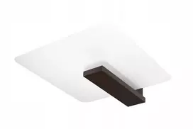 Sollux Lighting Lubinis šviestuvas plafonas Wenge medis ir pieniškas gaubtas