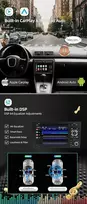 Automagnetola Bxliyer Android 14 automobilinis radijas Audi A4/s4/rs4/seat Exeo (2003-2011) Gps navigacijos radijas - 4g + 64g - belaidis Carplay Android Auto - kamera + mikrofonas - 7 colių 2 Din - vairo valdymas 360-cam Fast