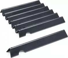 Gftime 43.5 x 5.8 cm flavorizer barai, skirti Weber Genesis Ii/lx 400, Genesis Ii E410, E435, S435 (2017 ir naujesniems) dujiniams griliams, porcelianinės kaitinimo plokštės, atsarginės dalys Weber 66033/66796, 7 vnt.