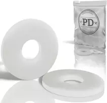 Pd® didelės plastikinės poveržlės m8 (din 9021 / iso 7093) | aukštos kokybės pa nailono korpuso poveržlės | plastikinės poveržlės su dideliu išoriniu skersmeniu | 50 vnt.