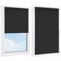 Mardom užtemdantis termo roletas su įtempikliu, dydis 53,5x150 cm, juodas Thermic