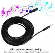Eboxer 3.5 mm audio ilgintuvas iš tėviško į moterišką lizdą aux kabelis išmaniesiems telefonams ausinėms stereo (10 metrų)