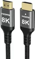 Ubluker 8k Hdmi kabelis, 10 m, didelės spartos Hdmi kabelis, 4k@120 Hz, 8k@60 Hz, nailoninis pynimas Earc Dts:x Dolby Atmos Dynamic Hdr Hdcp 2.3, suderinamas su Rtx 4090, Mac, garso juostomis, Ps5 5, XBOX, žaidimų kompiuteriais