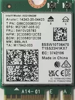 Intel Ax210 Ieee 802.11ax Bluetooth 5.3 tri band wi-fi/bluetooth combo adapteris