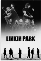 Sumooa Linkin Poster Park muzikos roko grupės vintažinis plakatas kambariui, estetiškas drobės sienų menas, miegamojo dekoro plakatas 30 x 45 cm