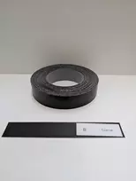 Baldų apvadas, juoda fanera (medžio struktūra) 21mm 10m su klijais nr. 8