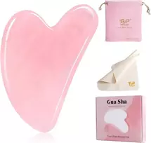 Gua Sha veido masažo akmuo, rožinis kvarcas