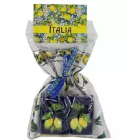 Druskinė ir pipirinė tamsiai mėlyna + virtuvinis rankšluostis Italija dovana