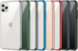 Jetech dėklas, skirtas iphone 11 pro max (2019) 6.5 colio, niekada negeltonuojantis telefono dėklas, apsauginis dėklas su nesibraižančiu skaidriu galiniu dangteliu (alpine žalias)