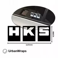 Urbanwraps lipdukas ant automobilio stiklo Hks 115x41 baltas blizgus