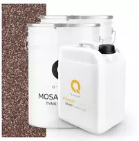 Q-cover mozaikinis tamsiai rudas tinkas m71 dervos pagrindu, skirtas išoriniam naudojimui 2x 25kg + gruntas 13m2