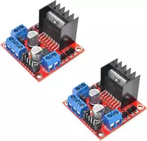 Dubeuyew L298n variklio valdymo plokštės modulis dvigubas H tiltas Dc žingsninis skirtas Arduino Smart Car Robot Mega R3 2560 Esp32 Esp826 (2 vnt.)