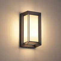 Klighten modernus lauko sieninis šviestuvas e27 ip65 juodas