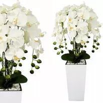 Dirbtinis orchidėja graži orchidėja vazone dirbtinės gėlės orchis premium