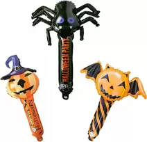 Halloween dekoracija balionai moliūgas voras dideli 60cm rinkinys x36