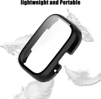 Braleto 2 dėklų rinkinys, suderinamas su Redmi Watch 3 Lite/redmi Watch 3 Active, visapusiška apsauga nuo įbrėžimų, smūgiams atsparus buferio dangtelis (juodas + skaidrus)