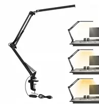 Ledea Bedee Led stalinė lempa su 3 šviesos spalvomis, 10 ryškumo lygių, su spaustuku, Usb 5v2a