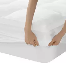 Čiužinys Storas antčiužinis 140 x 200 cm, 5 cm aukščio, mikropluošto antčiužinis su giliomis kišenėmis, minkštas dygsniuotas čiužinio apsaugos užvalkalas, antčiužinis - laidus orui ir skalbiamas skalbimo mašinoje