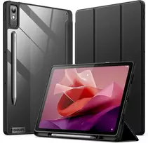 Jetech dėklas Lenovo Tab P12 12.7" su pieštuko laikikliu, juodas