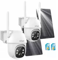 Aeotec Iegeek Ip išmanioji pasukama saulės kamera su Sim kortele 4g Lte Gsm 3mpx 4xzoom 2vnt