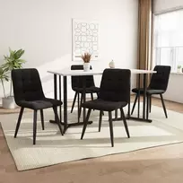 Valgomasis stalas 140 x 80 cm (1 vnt.), virtuvės stalas, unikalaus metalinio rėmo