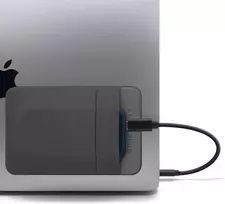 Afterplug 2 kišenių lipnus nešiojamojo kompiuterio krepšys, suderinamas su išoriniu nešiojamuoju ssd, magic pelė, usb laidu ir daugiau - pilkas