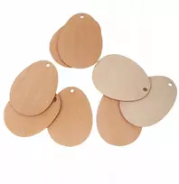10x medinės formos nebaigti kiaušiniai scrapbooking papuošimai woodcraft