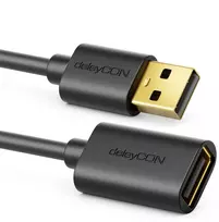 Usb 2.0 prailginimo kabelis A/a – juodas 3 m